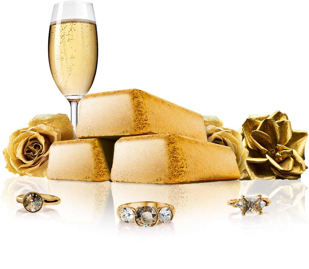 Image Description - Fragrant Jewels Gold Bath Bomb (1200x960), Png Download