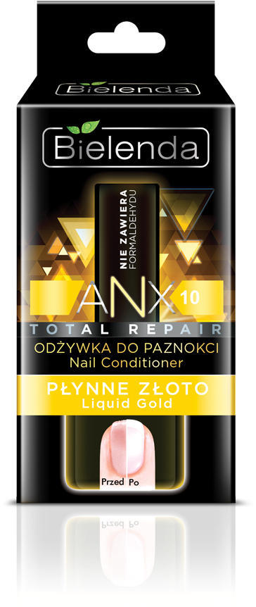 Bielenda Anx Total Repair Nail Conditioner Liqiud Diamond (516x920), Png Download