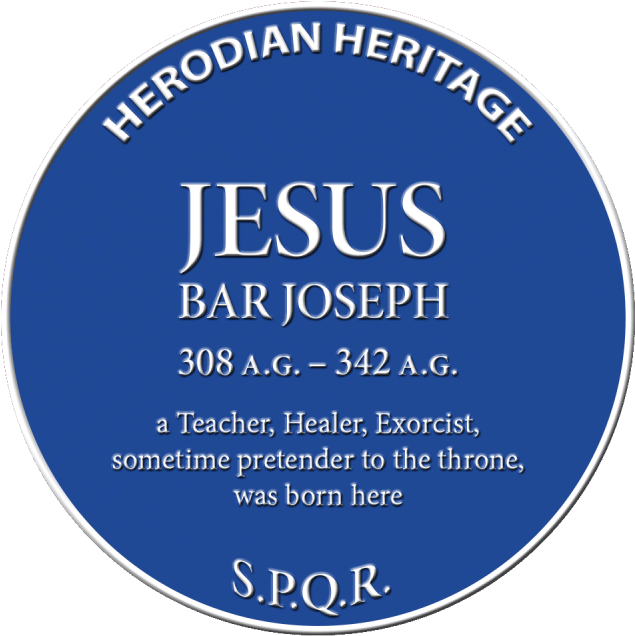 Jesus Blue Plaque - Blue (744x720), Png Download