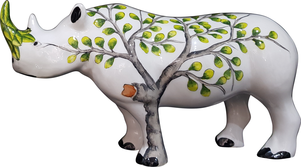 Botanical Wildlife / Rhino - Maidenhair Tree (1274x710), Png Download