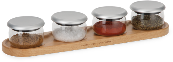 5008herb Pinch Pots - Universal Expert Herb Pinch Pots Spice Jars (620x249), Png Download
