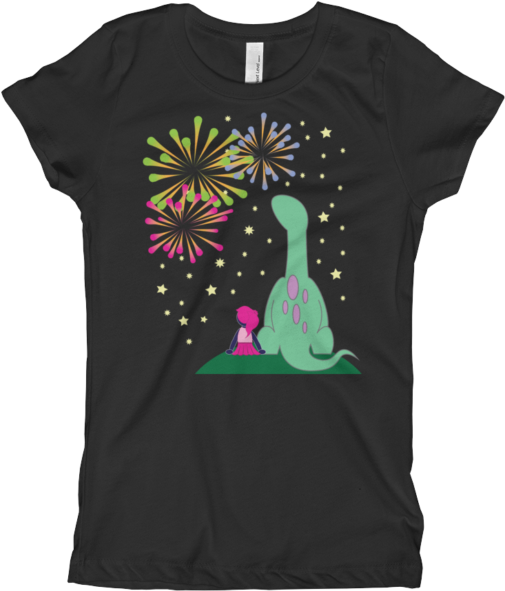 Girls T Shirts, Girls Tees, Boundless Girl, Kids T - Bubblegum The Dog Girl's Tee Shirt (1000x1000), Png Download