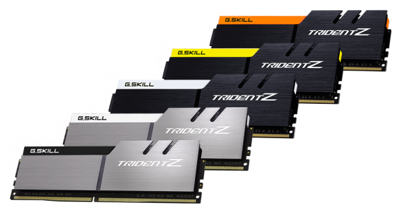 Skill Goes Full Rainbow-mode With New Colors For Trident - G Skill Trident Z 16gb 2 X 8gb Ddr4 3200 Memory (600x307), Png Download