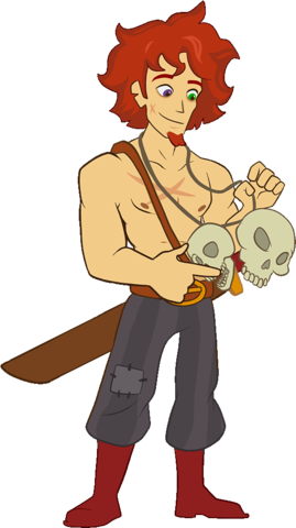 Ber Skulls - Cartoon (269x480), Png Download