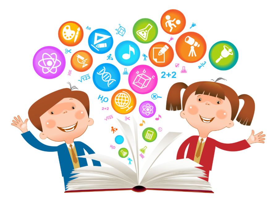 Children's School Vector Clipart Child Clip Art - School Child Vector (900x663), Png Download