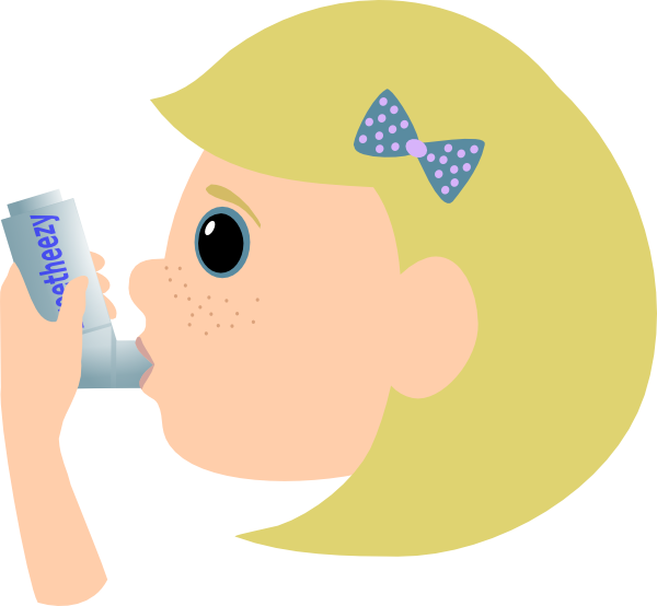 How To Set Use Child With Asthma Svg Vector - Asthma Clipart (600x554), Png Download