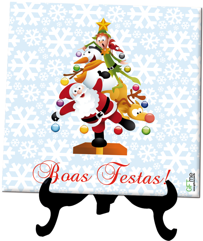 Azulejo Personalizado Boas Festas - Crazy Christmas! A Jolly Holiday Songbook Or Program (1268x1024), Png Download