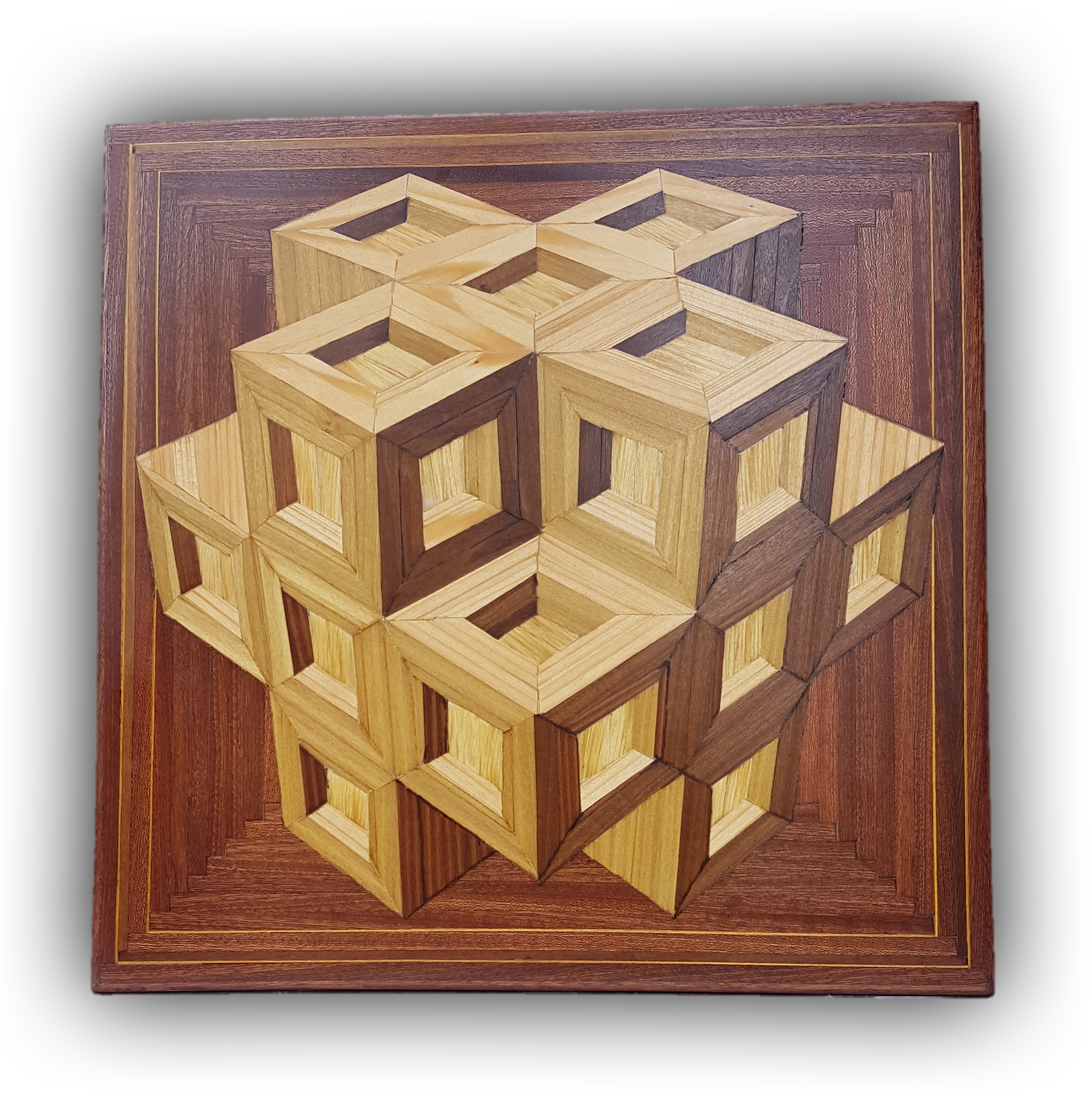 080 Cube Of Incavated Cubes - Picture Frame (2424x2488), Png Download