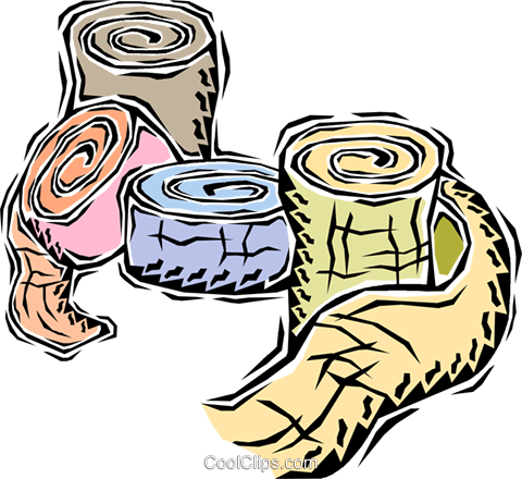 Gauze Royalty Free Vector Clip Art Illustration (480x440), Png Download