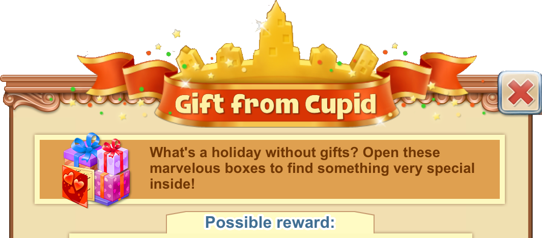 Gift From Cupid Window Heading - Gift (1065x468), Png Download