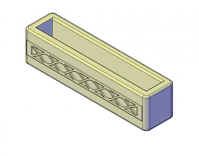 Stone Garden Planter 3d Dwg Model - Autocad (645x645), Png Download