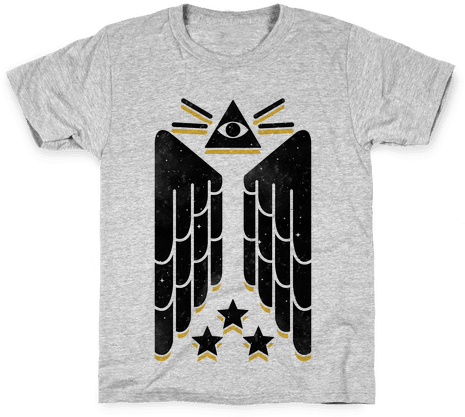 Illuminati Wings Kids T-shirt - Will Donate Organs To Ruth Bader Ginsburg (484x484), Png Download