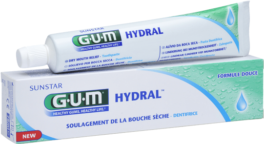 6020fdgb Gum Hydral Toothpaste Box Tube - Gum Hydral Gel (600x433), Png Download