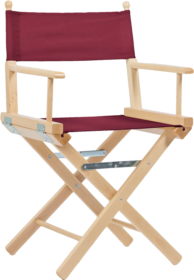 Telami Director's Chair Natural Wood - Directors Chair Telami (900x900), Png Download