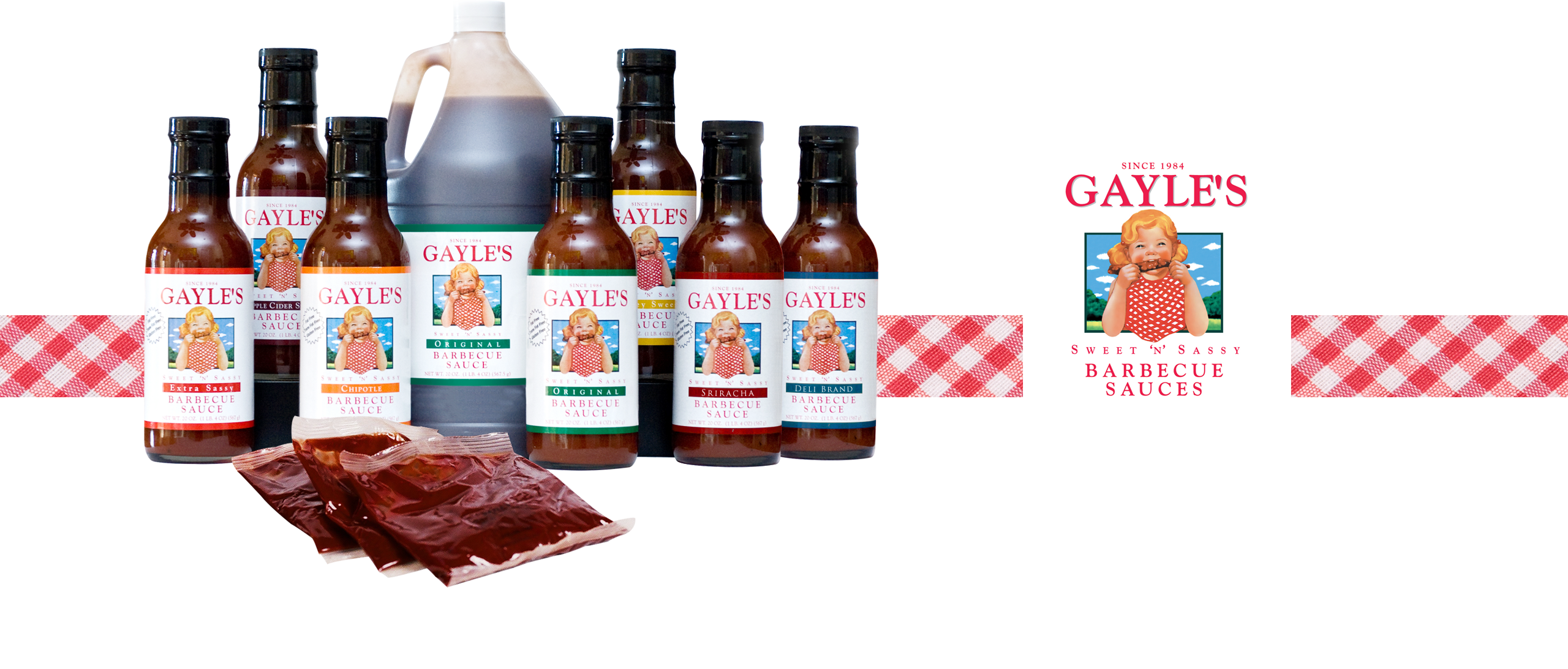 Gayles Sweet & Sassy Original Bbq Sauce - 18 Fl (2560x1093), Png Download