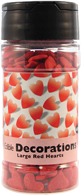 Corazones Rojos - Edible Decorations Red Heart (400x400), Png Download