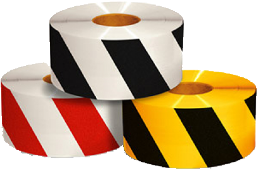 Dual Color Diagonal Safety Stripe Tape - 2 Inch X 18 Yd Safety Tape (1000x1000), Png Download