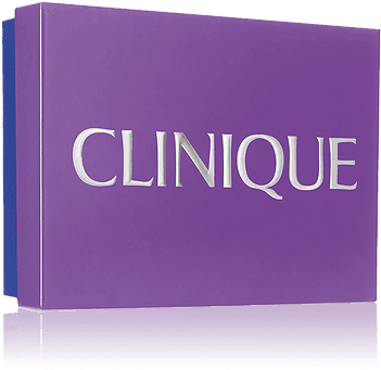 Small Purple Holiday Gift Box - Clinique (402x464), Png Download