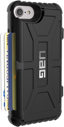 Uag Apple Iphone 7/6s Trooper Case Black/black Iph7/6s - Uag Trooper Card Case Iphone 6 Plus (600x600), Png Download