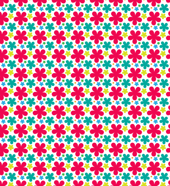 Red Petal Pattern - Red (550x600), Png Download