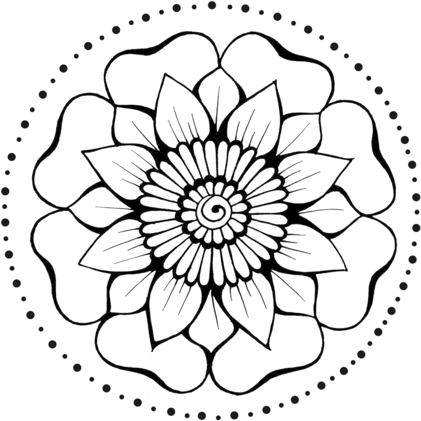 Henna Flower 5 By Teenu-stock On Deviantart Free Download - Henna Designs Transparent Background (894x894), Png Download