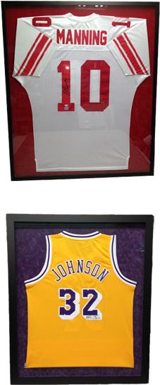 Sutton Place Frame Shop - Magic Johnson Los Angeles Lakers Autographed Deluxe (275x632), Png Download