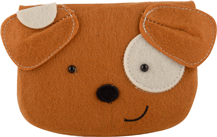 Brownish Orange Coin Bag - Brown Bear (1000x1212), Png Download