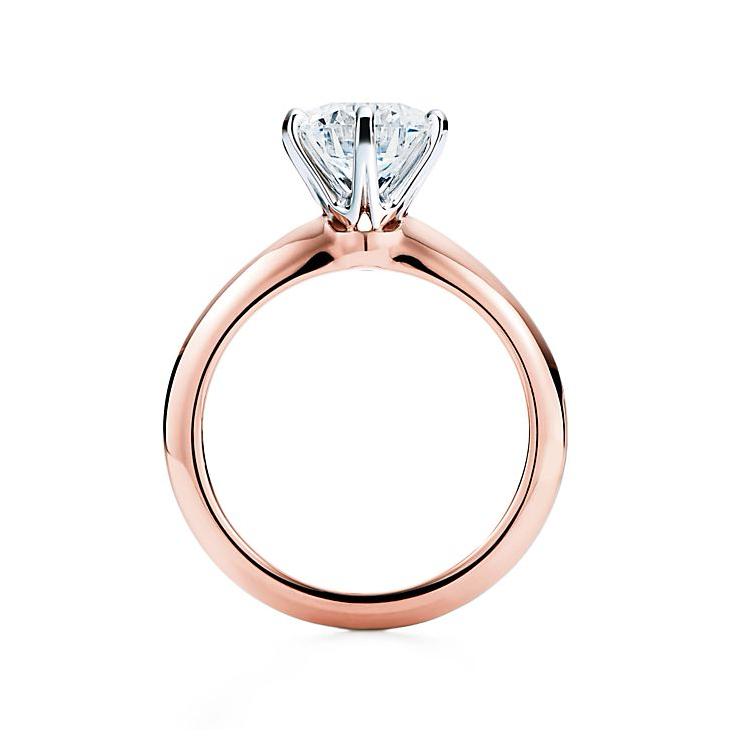 La Propuesta De La Casa Joyera Muestra El Contraste - Gopalsjewelry 6 Prong Engagement Ring, Rose Gold Engagement (1024x729), Png Download