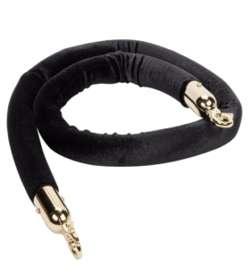 5′ Black Stanchion Rope - Beistle Red Rope Stanchion Set (350x380), Png Download