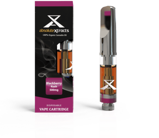 Blackberry Kush Vape Cartridge - 500mg Thc Oil Cartridge (600x600), Png Download