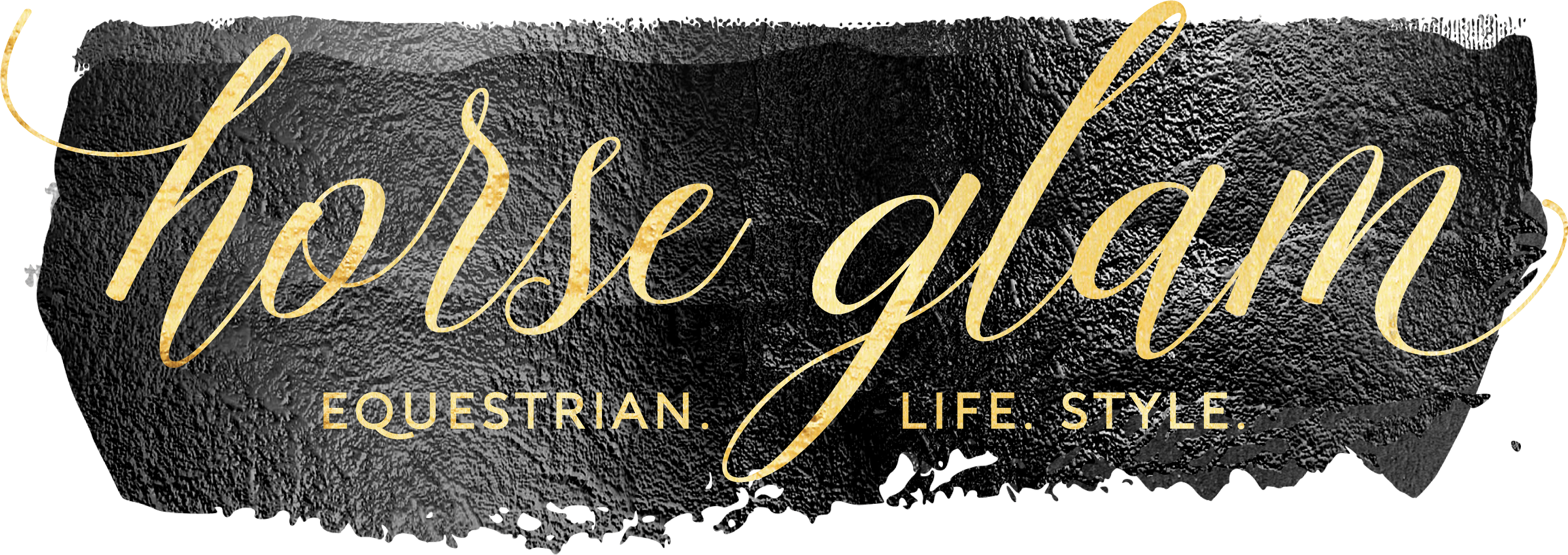 Horse Glam - Calligraphy (3600x1282), Png Download