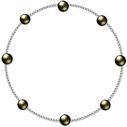 Moldura Esfera Metal Png - Silver (420x419), Png Download