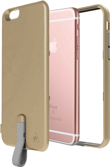 Mycandy 3000mah Power Case For Iphone 6/6s Plus, Gold - Iphone (600x550), Png Download