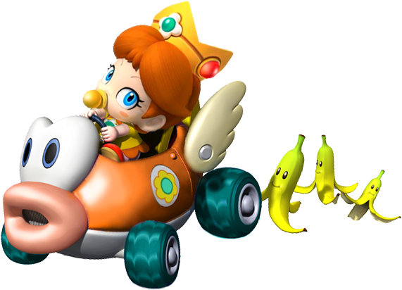 Mario Kart Images Baby Daisy In Mario Kart Wii Wallpaper - Mario Kart Baby Daisy (571x412), Png Download