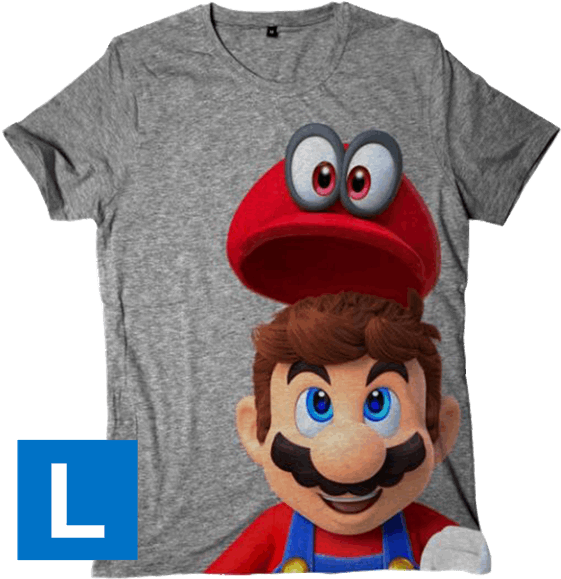 Super Mario Odyssey Mario & Cappy Unisex T-shirt - Nintendo Super Mario Odyssey (600x600), Png Download