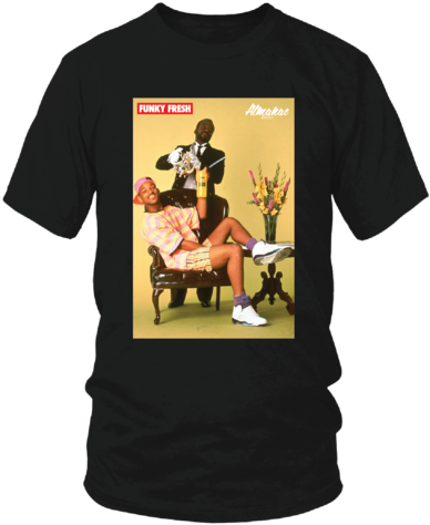 Almanac Black Fresh Prince Tee - Fresh Prince White Tee (479x599), Png Download