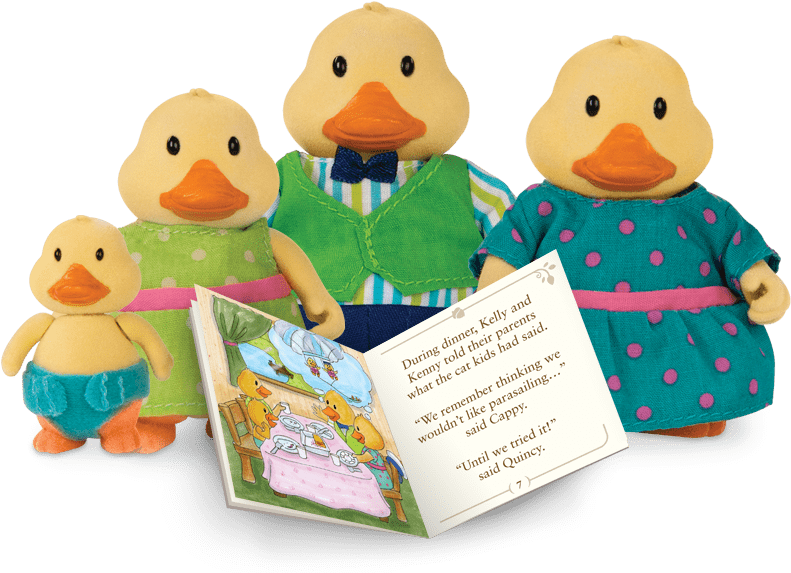 The - Li'l Woodzeez Woodzeez-quickquack Duck Family-5 Pcs (900x660), Png Download