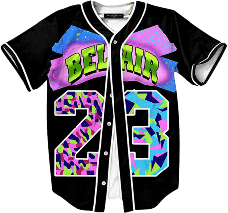 Awesome Site For Shopping 1610d 7e476 Fresh Prince - Bel Air Baseball Jersey (480x472), Png Download