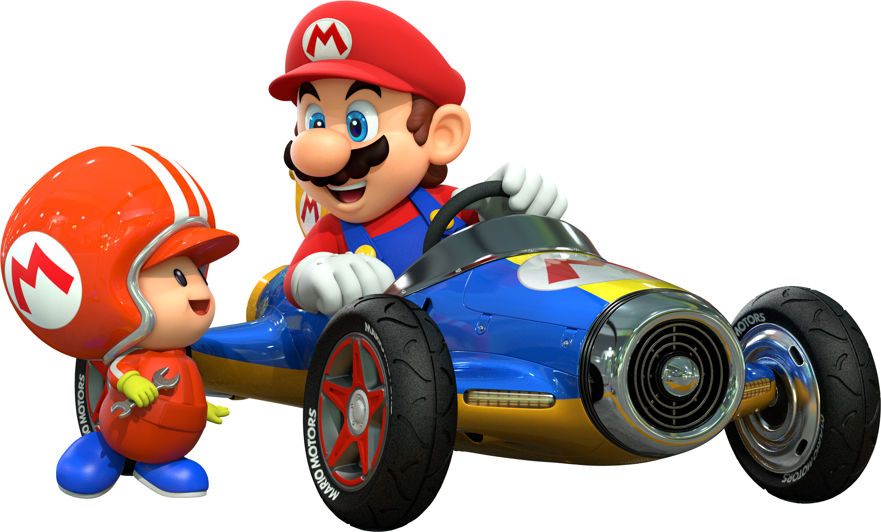 Mario Kart - Toad Mario Kart Png (4500x3500), Png Download