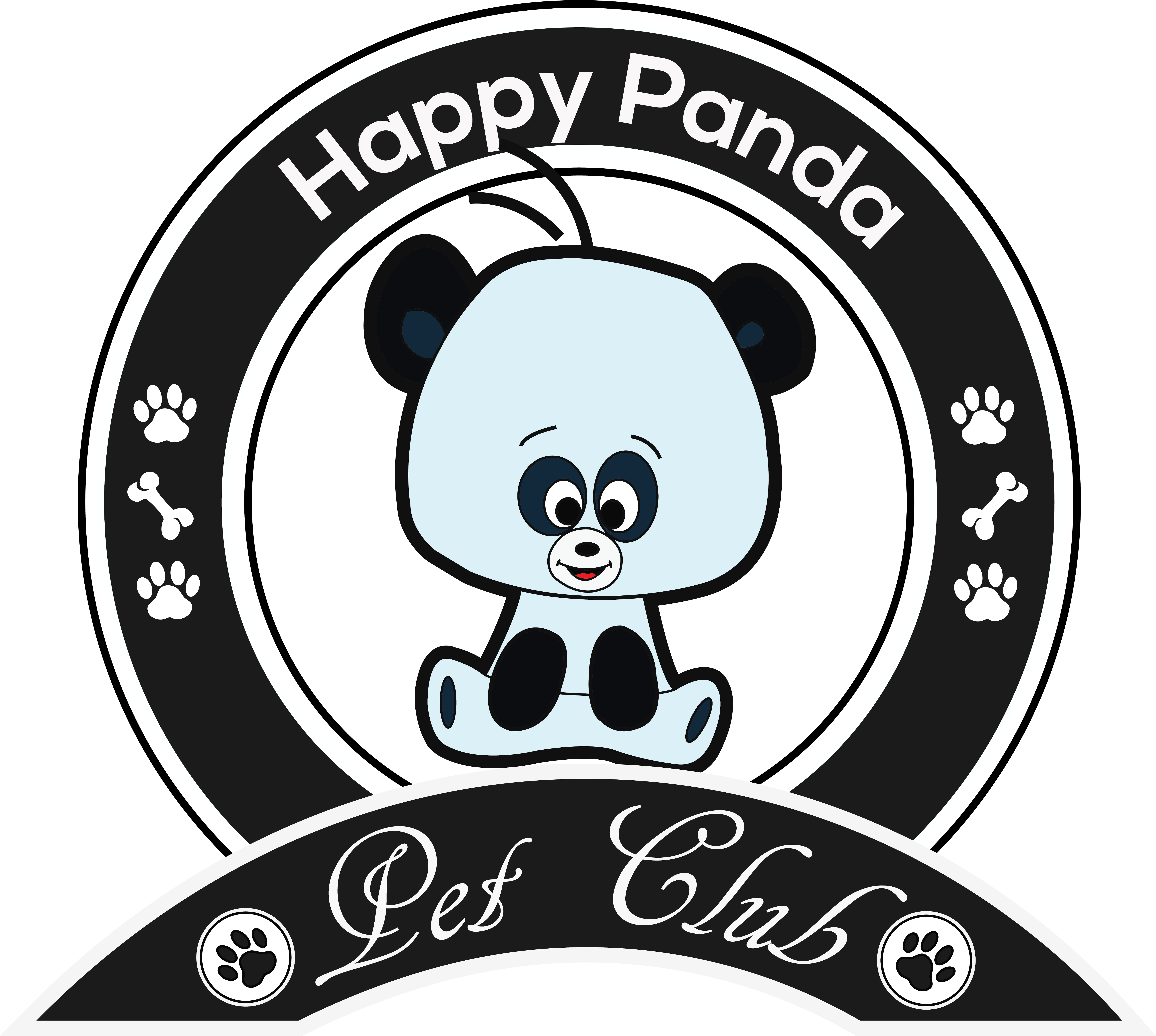 Happy Panda - Cartoon (6341x5704), Png Download