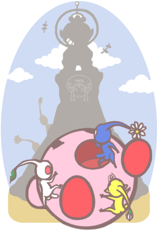 E621 Blue Pikmin Crossgender Female Kirby Kirby Low - Pikmin (397x499), Png Download