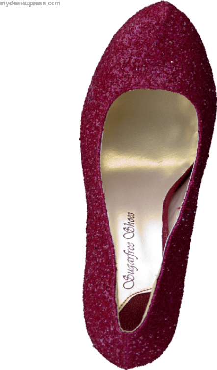 Women's Sugarfree Shoes Siri Glitter Red Glitter - Flip-flops (600x750), Png Download