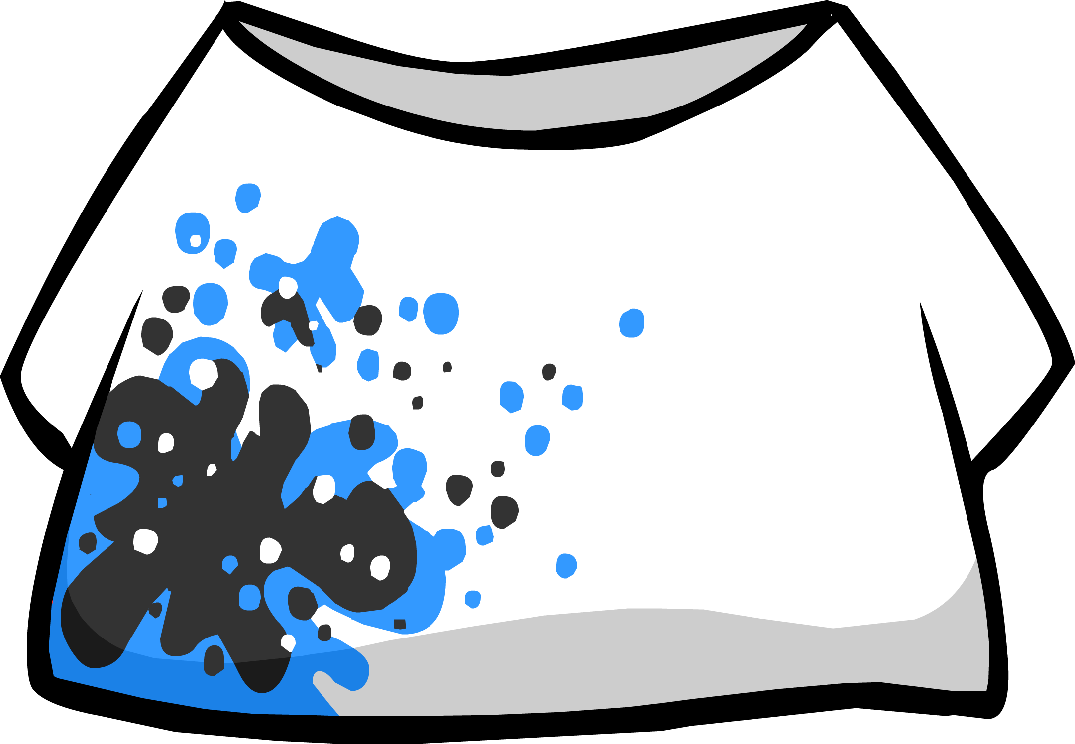 Splatter T-shirt Icon - T Shirts Club Penguin (2160x1495), Png Download