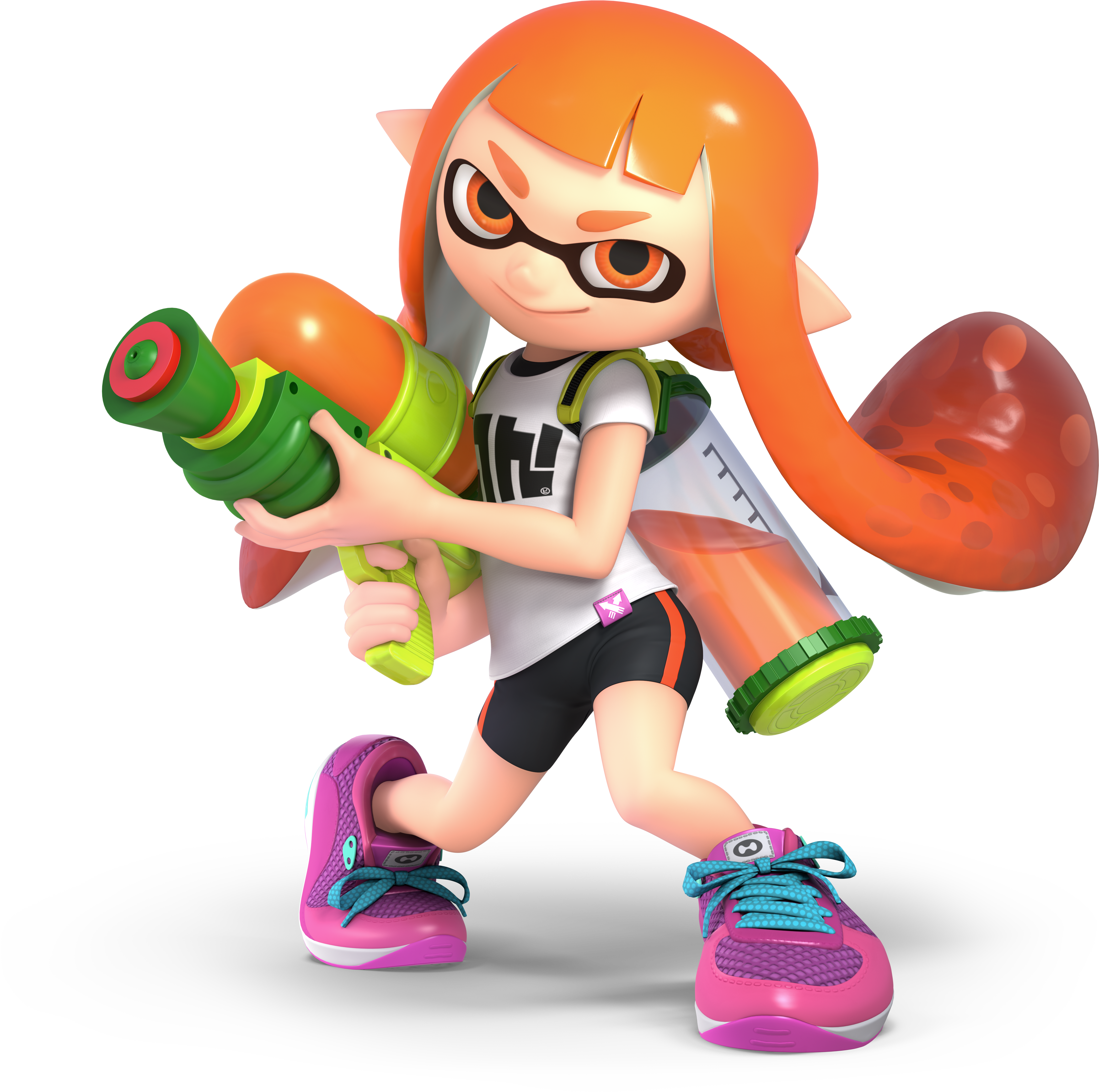 Various Nintendo Characters - Super Smash Bros Ultimate Inkling Render (1280x1268), Png Download