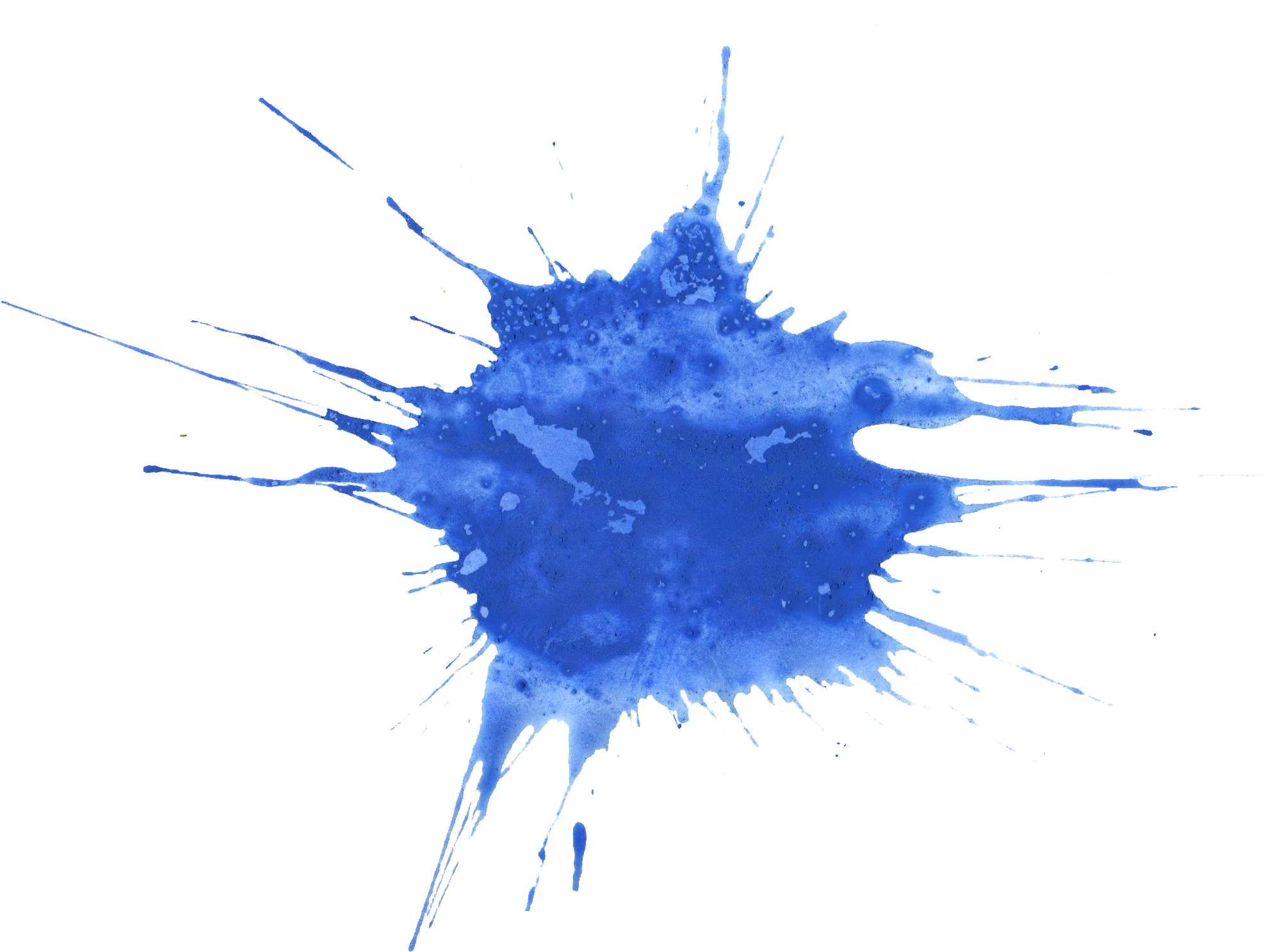 20 Blue Watercolor Splatter Png Transparent Onlygfxcom - Watercolor Paint (1999x1486), Png Download