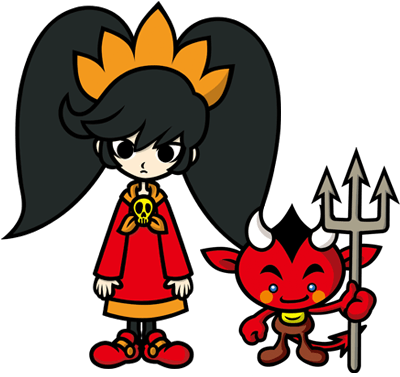 Warioware's Resident Little Witch Has Appeared In Smash - Ashley Red Wario (411x376), Png Download