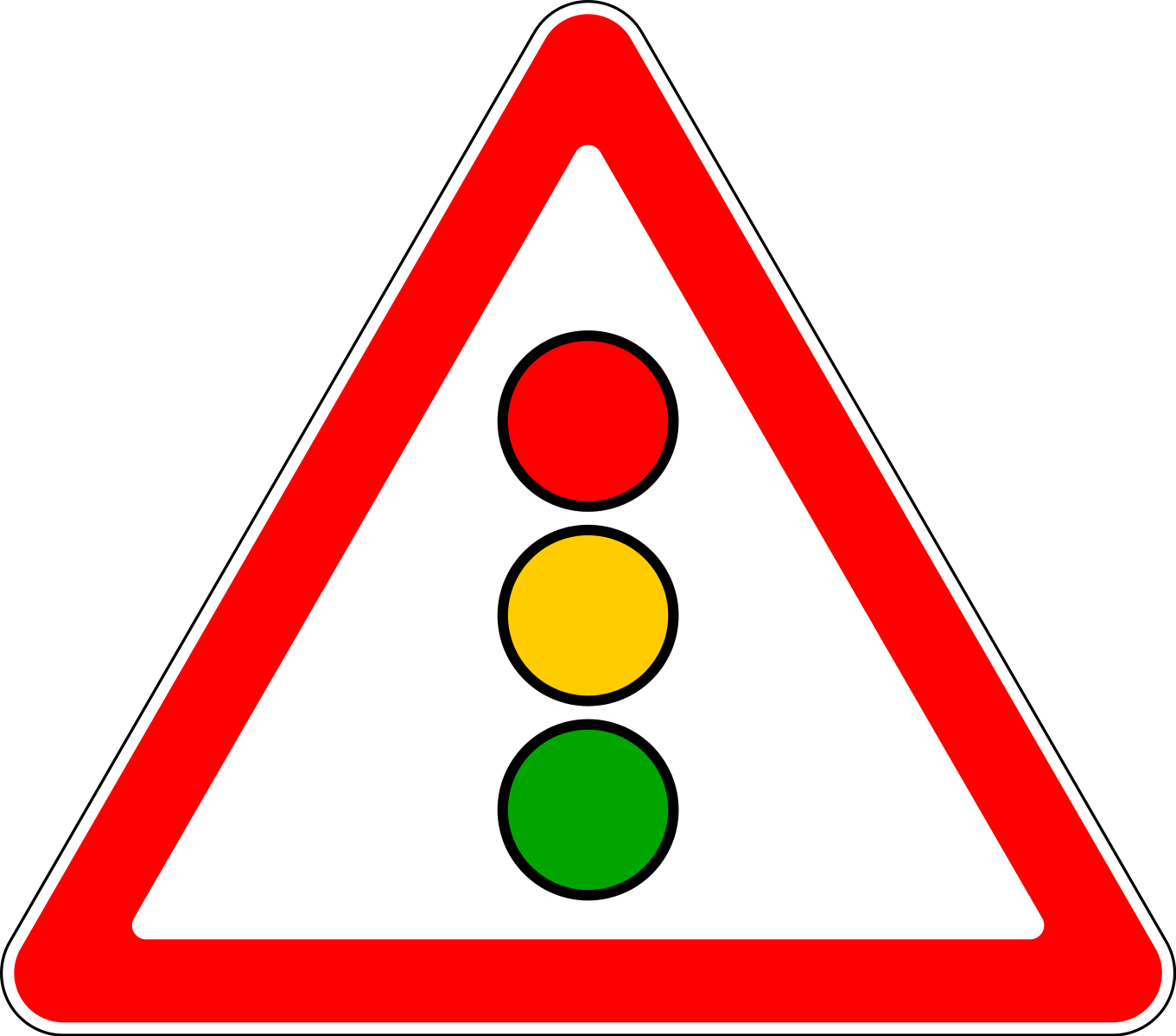 Clipart Resolution 1361*1198 - Señales De Trafico Semaforo (1361x1198), Png Download