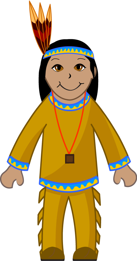Native American Indians Clipart (459x871), Png Download