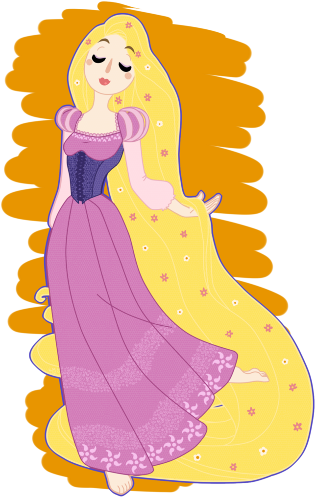 The Magic Princess Rapunzel By Zeomytales - Royalty-free (758x1054), Png Download