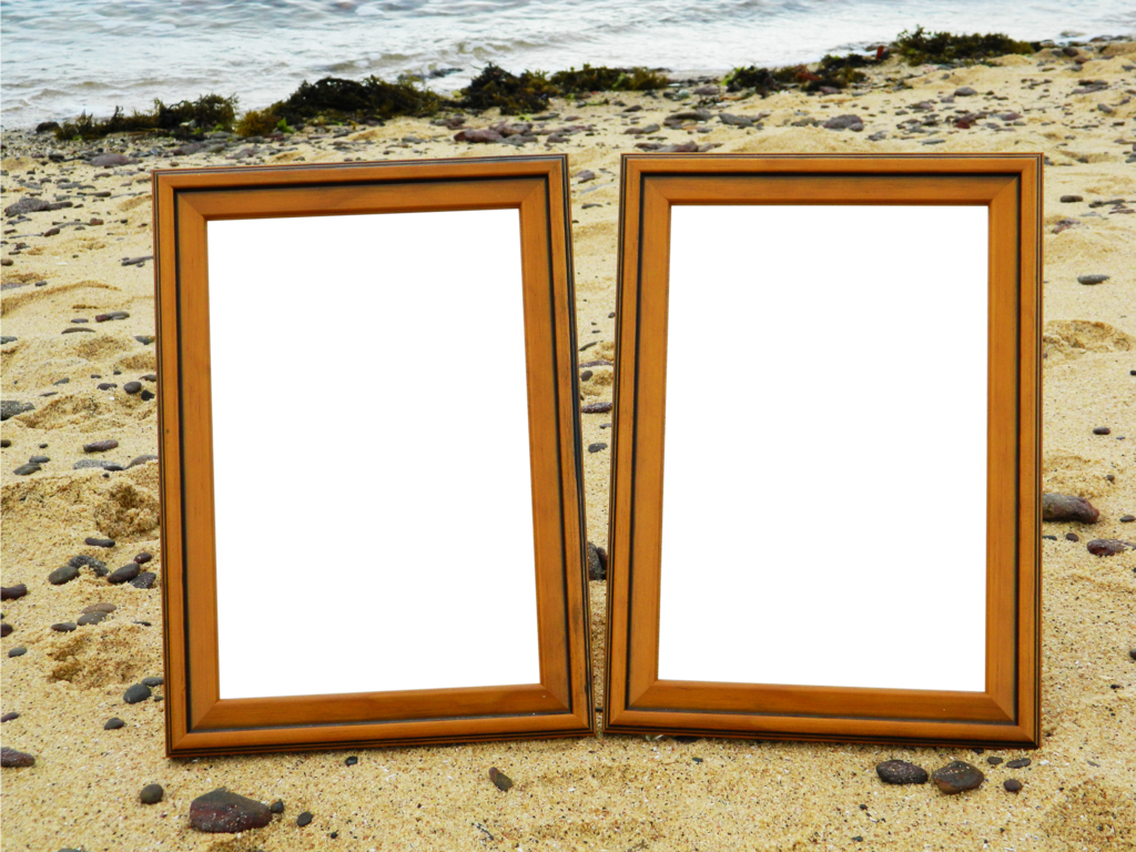 Clip Art Black And White Frames Startups Co Hb By On - Transparent Beach Picture Frames (1024x768), Png Download